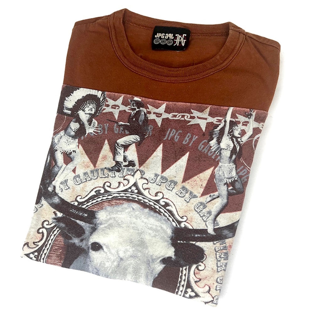 JPG by Gaultier Vintage Burnt Orange Cowboy T-Shirt